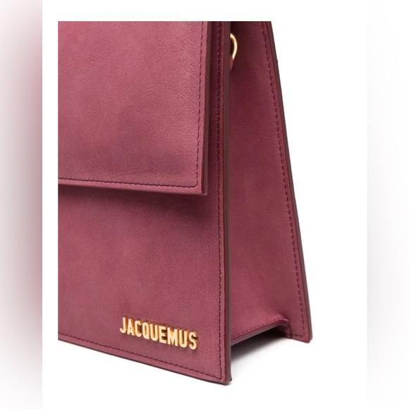 Jacquemus Le Bambinou Grand Burgundy Suede Authentic w/ Tag - Picture 4 of 17